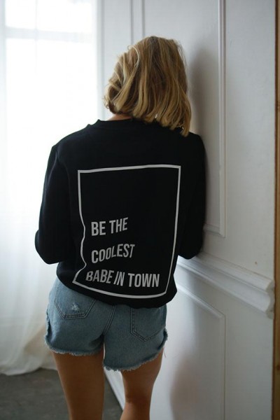 NISAWI Pullover "Coolest babe in town"